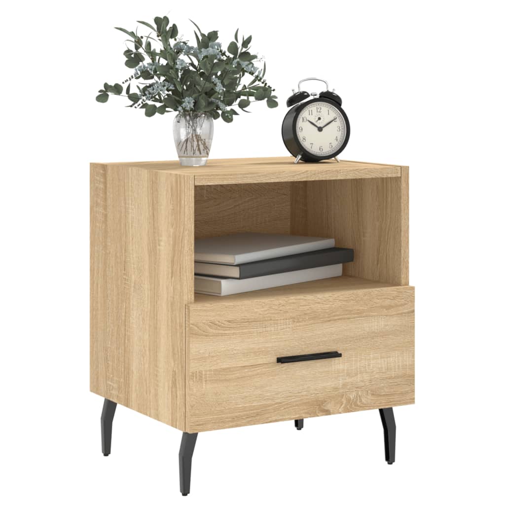 Berkfield Bedside Cabinet Sonoma Oak 40x35x47.5 cm Engineered Wood