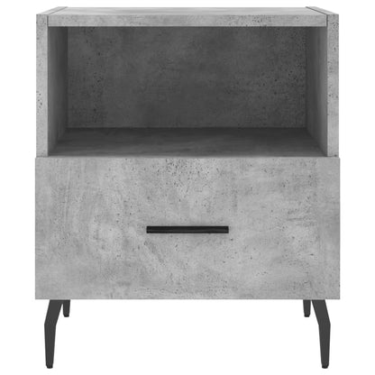 Berkfield Bedside Cabinet Concrete Grey 40x35x47.5 cm Engineered Wood