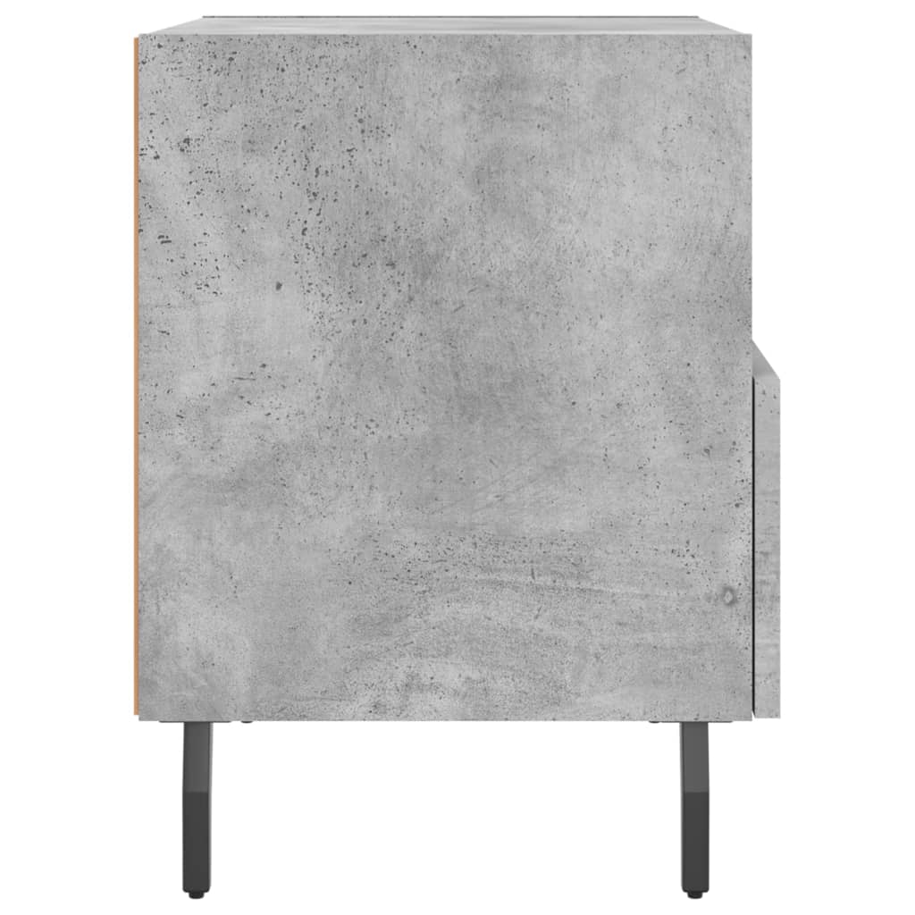 Berkfield Bedside Cabinet Concrete Grey 40x35x47.5 cm Engineered Wood
