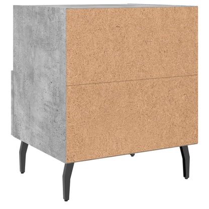 Berkfield Bedside Cabinet Concrete Grey 40x35x47.5 cm Engineered Wood