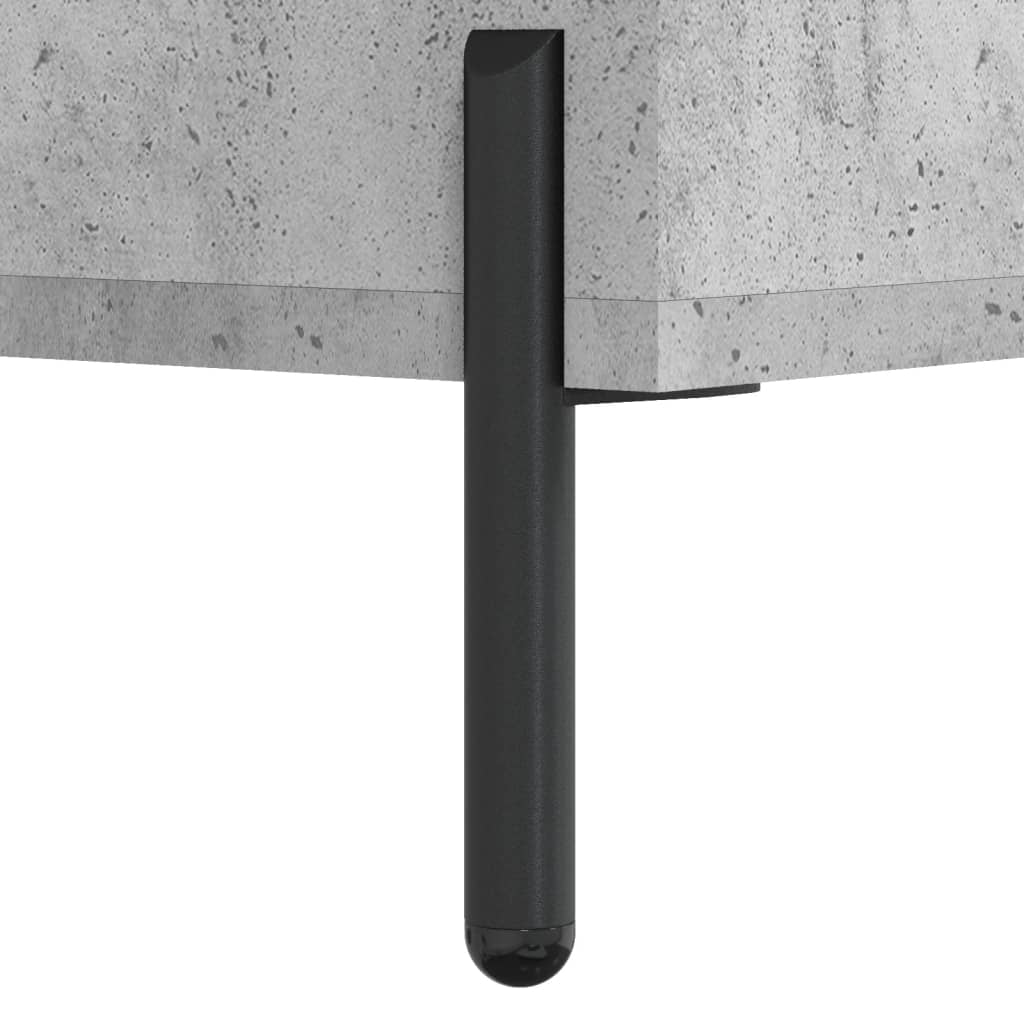 Berkfield Bedside Cabinet Concrete Grey 40x35x47.5 cm Engineered Wood