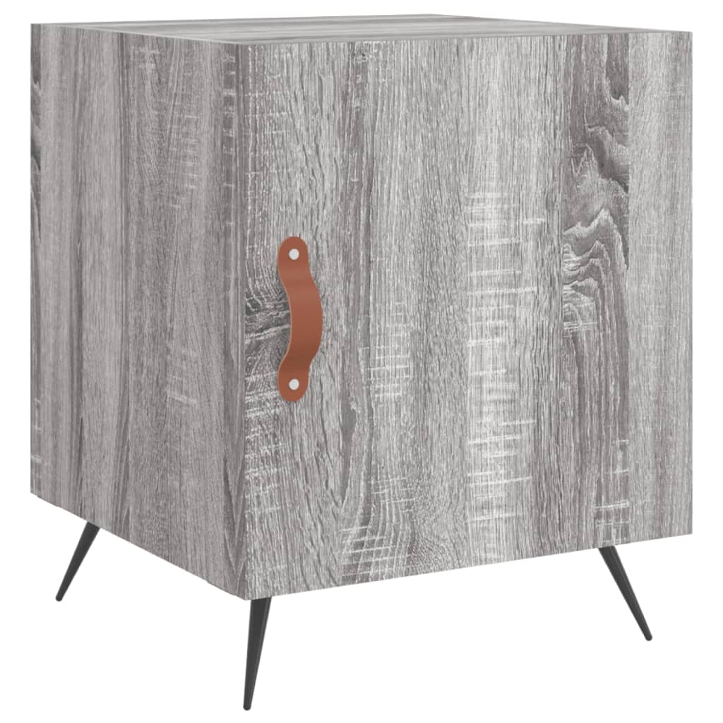Berkfield Bedside Cabinet Grey Sonoma 40x40x50 cm Engineered Wood