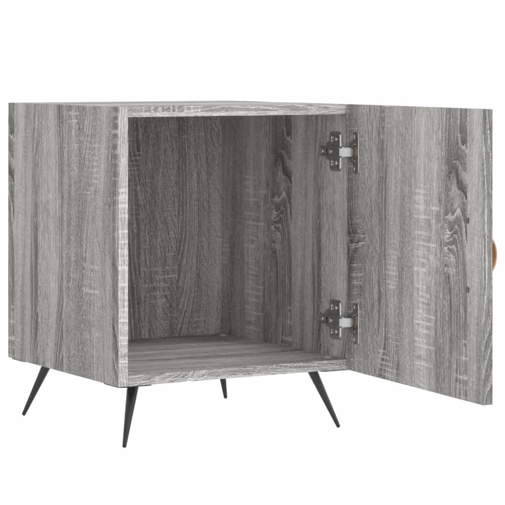 Berkfield Bedside Cabinet Grey Sonoma 40x40x50 cm Engineered Wood
