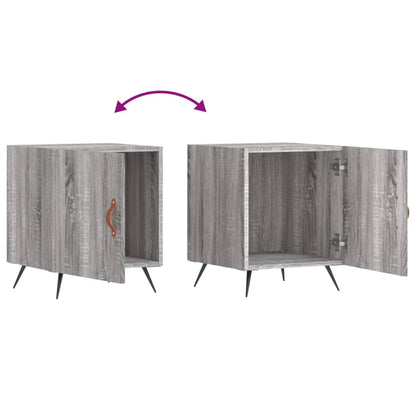 Berkfield Bedside Cabinet Grey Sonoma 40x40x50 cm Engineered Wood