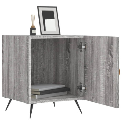 Berkfield Bedside Cabinet Grey Sonoma 40x40x50 cm Engineered Wood