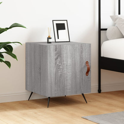 Berkfield Bedside Cabinet Grey Sonoma 40x40x50 cm Engineered Wood