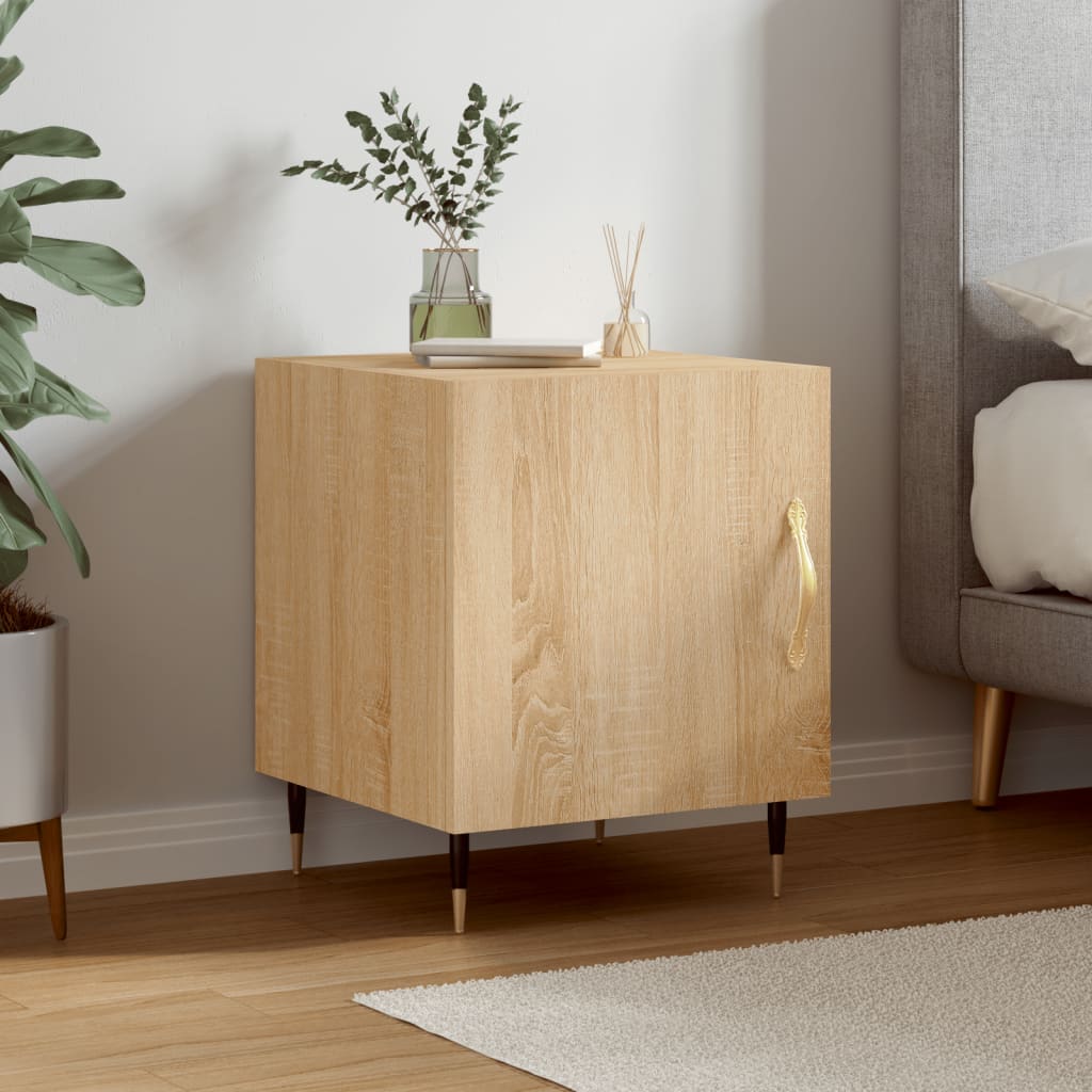 Berkfield Bedside Cabinet Sonoma Oak 40x40x50 cm Engineered Wood