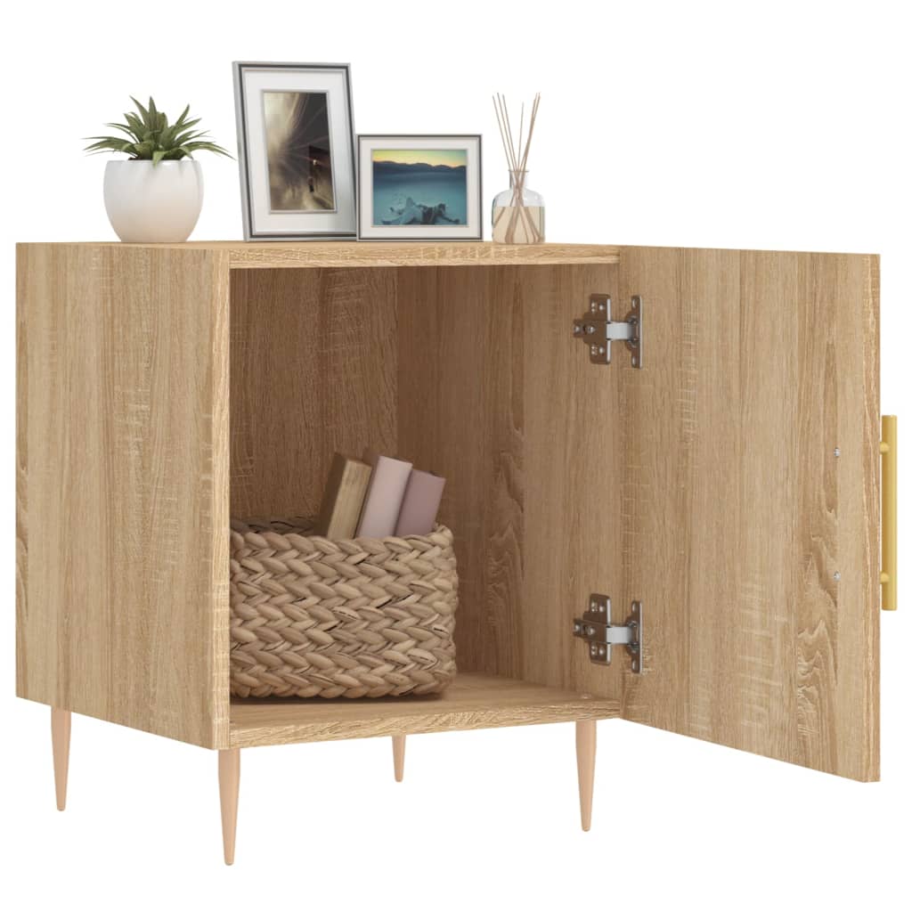 Berkfield Bedside Cabinet Sonoma Oak 40x40x50 cm Engineered Wood