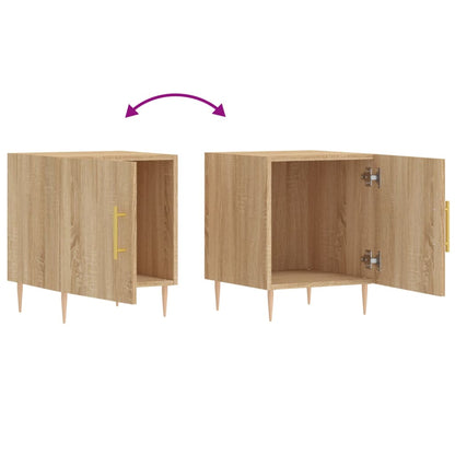 Berkfield Bedside Cabinet Sonoma Oak 40x40x50 cm Engineered Wood