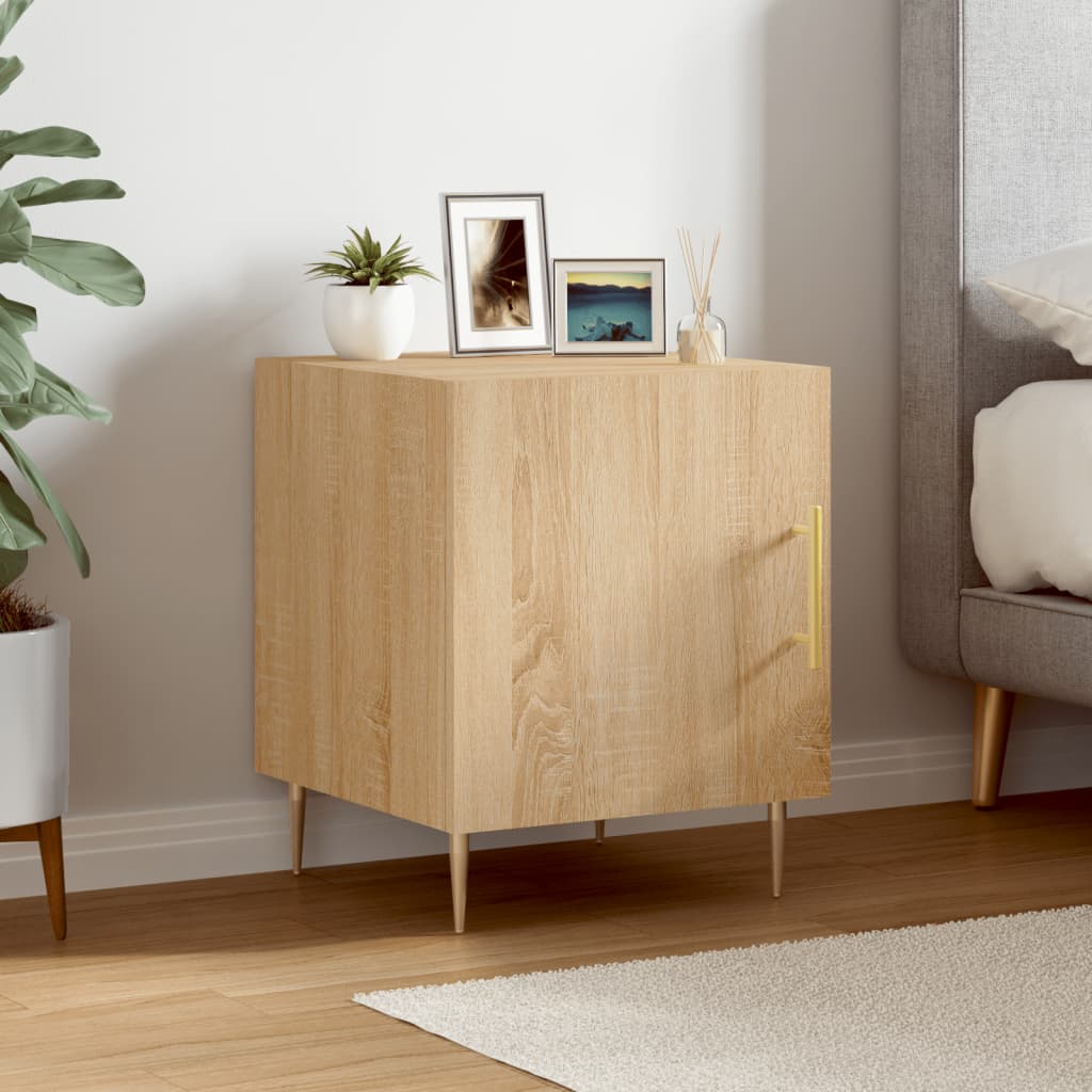 Berkfield Bedside Cabinet Sonoma Oak 40x40x50 cm Engineered Wood