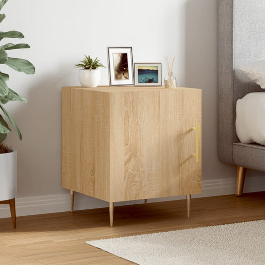 Berkfield Bedside Cabinet Sonoma Oak 40x40x50 cm Engineered Wood