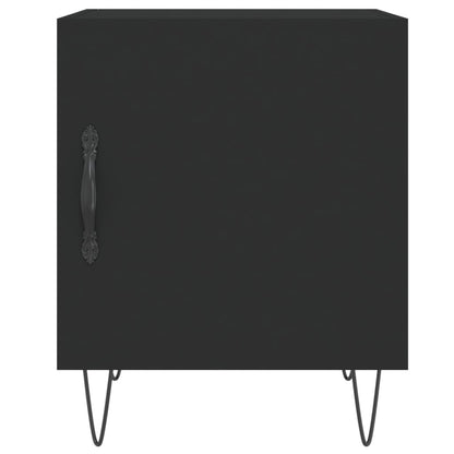 Berkfield Bedside Cabinet Black 40x40x50 cm Engineered Wood