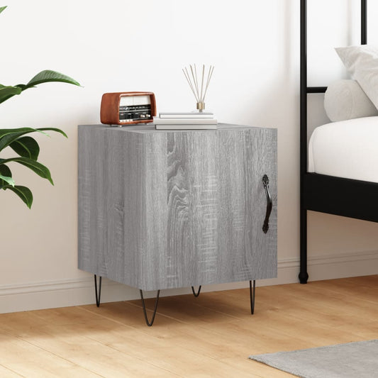 Berkfield Bedside Cabinet Grey Sonoma 40x40x50 cm Engineered Wood