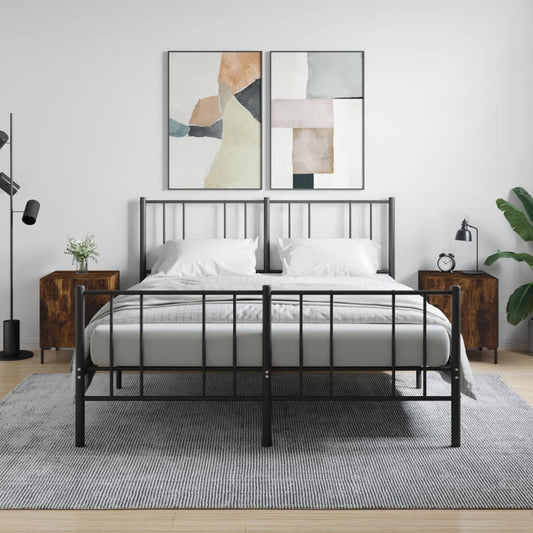 Berkfield Bedside Cabinets 2 pcs Smoked Oak 40x40x50 cm Engineered Wood