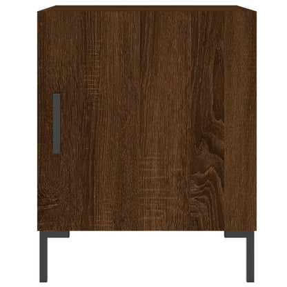 Berkfield Bedside Cabinet Brown Oak 40x40x50 cm Engineered Wood