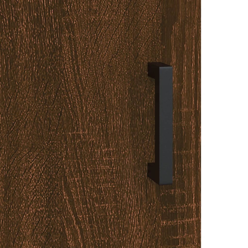 Berkfield Bedside Cabinet Brown Oak 40x40x50 cm Engineered Wood