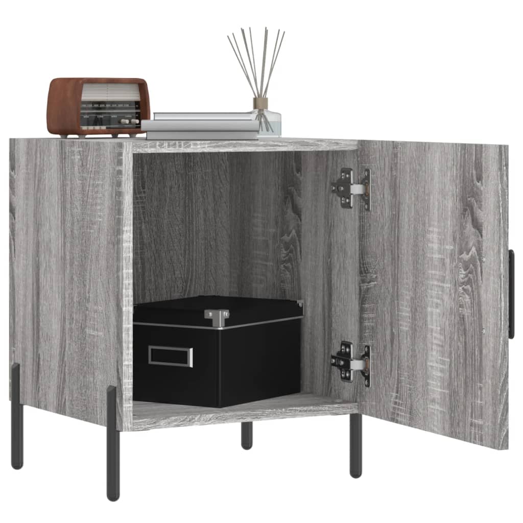 Berkfield Bedside Cabinet Grey Sonoma 40x40x50 cm Engineered Wood