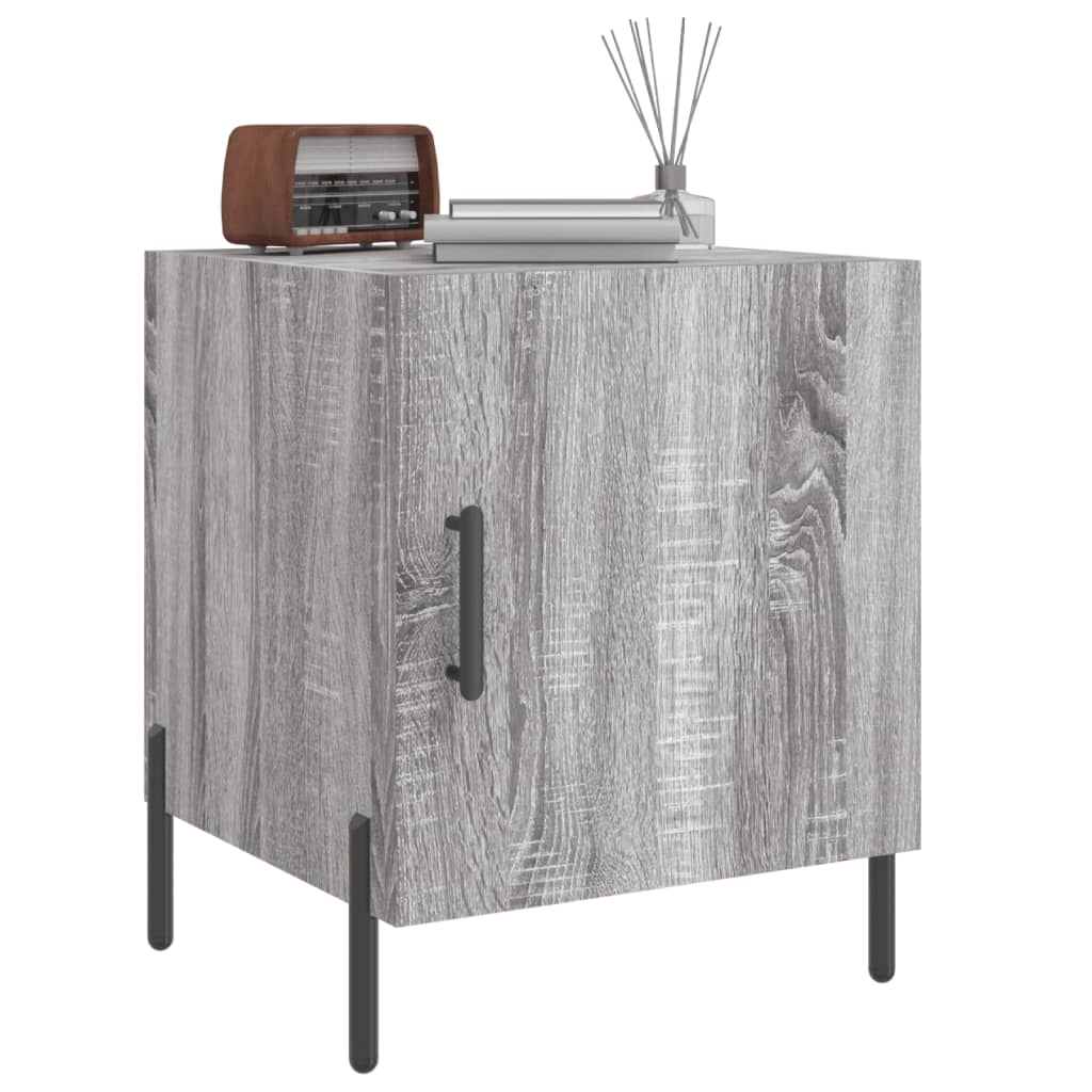 Berkfield Bedside Cabinet Grey Sonoma 40x40x50 cm Engineered Wood