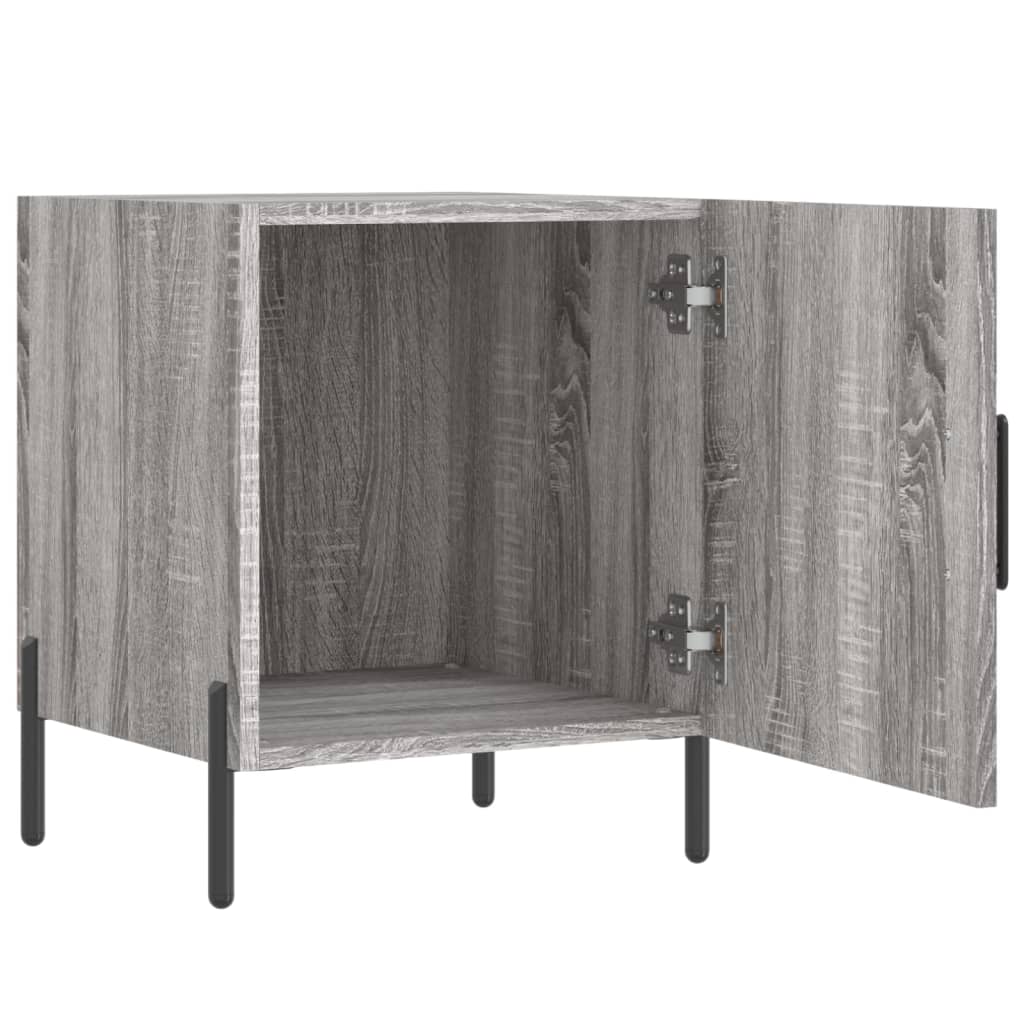 Berkfield Bedside Cabinet Grey Sonoma 40x40x50 cm Engineered Wood
