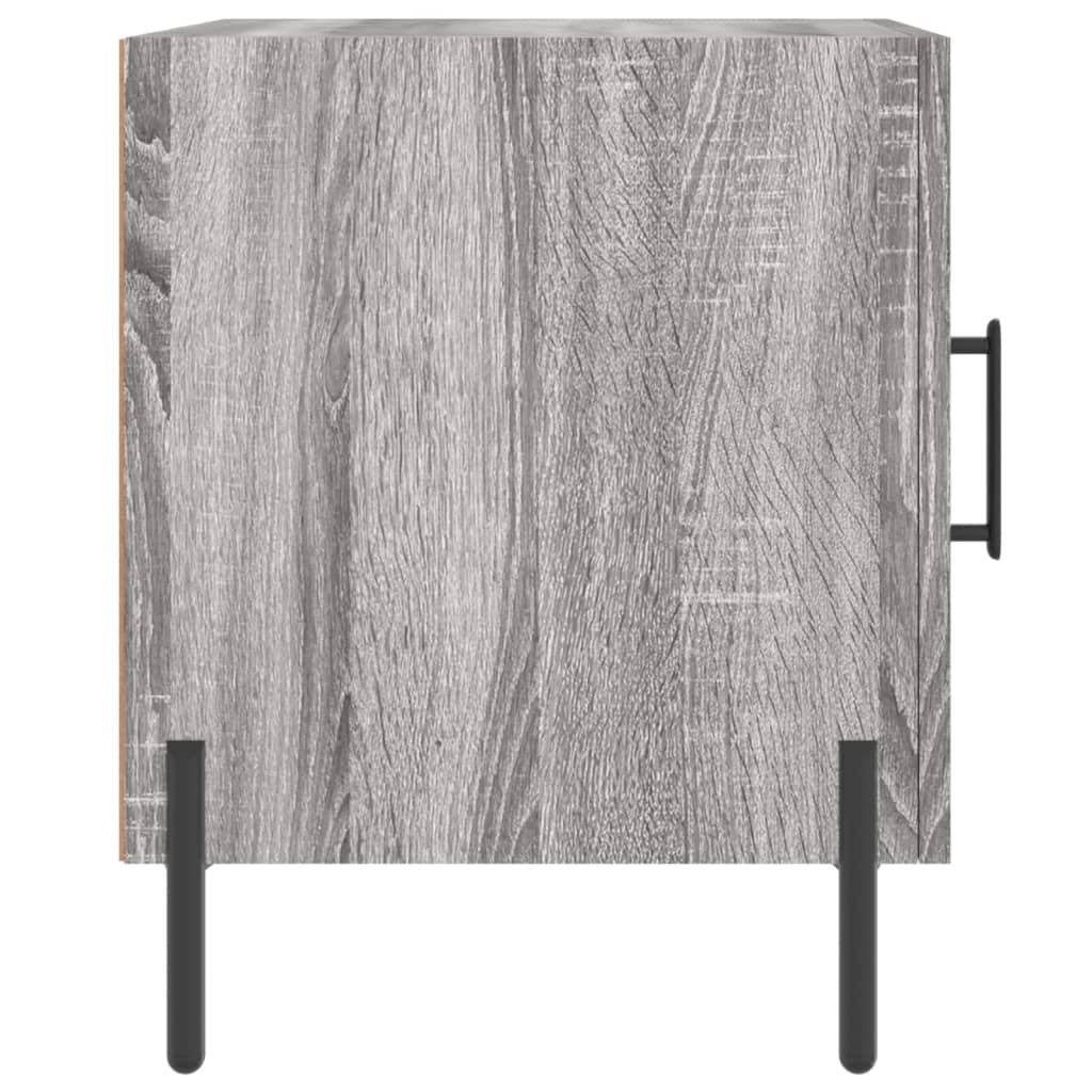 Berkfield Bedside Cabinet Grey Sonoma 40x40x50 cm Engineered Wood