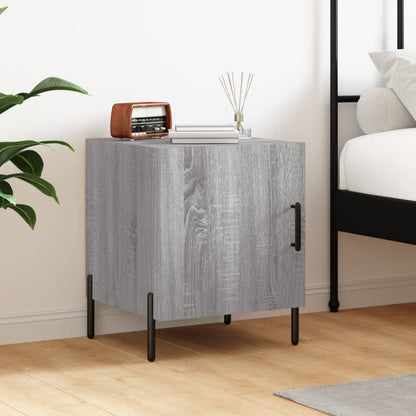 Berkfield Bedside Cabinet Grey Sonoma 40x40x50 cm Engineered Wood