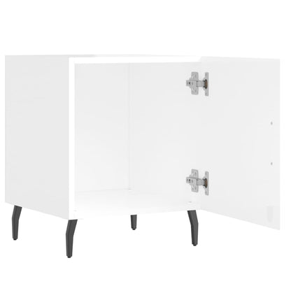 Berkfield Bedside Cabinet High Gloss White 40x40x50 cm Engineered Wood