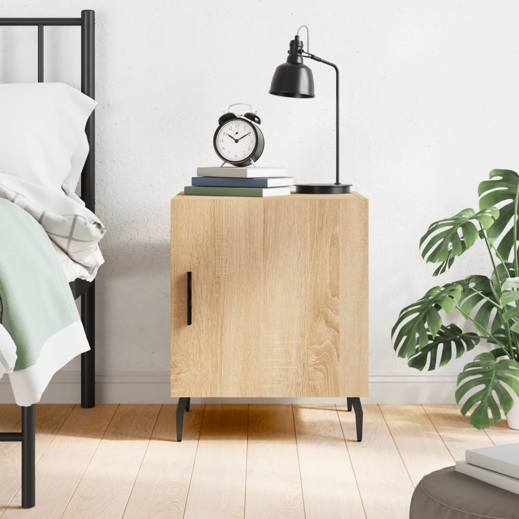Berkfield Bedside Cabinet Sonoma Oak 40x40x50 cm Engineered Wood