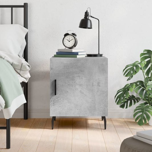 Berkfield Bedside Cabinet Concrete Grey 40x40x50 cm Engineered Wood