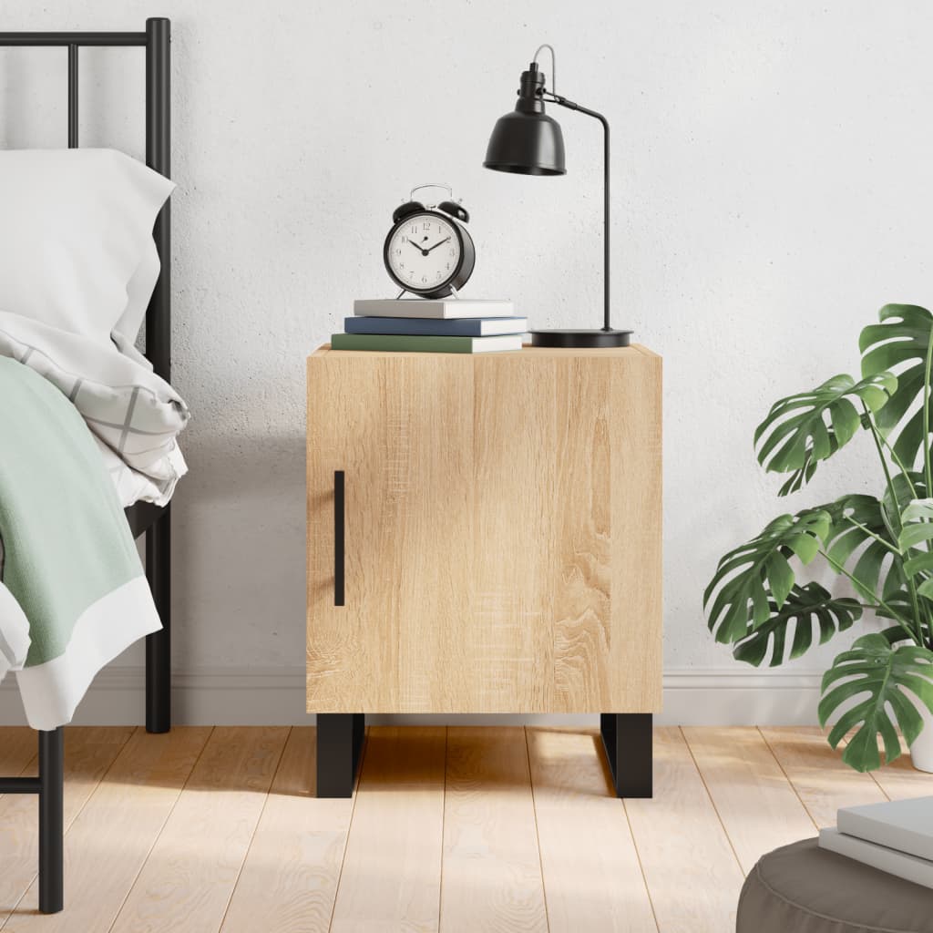 Berkfield Bedside Cabinet Sonoma Oak 40x40x50 cm Engineered Wood