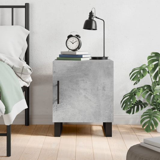 Berkfield Bedside Cabinet Concrete Grey 40x40x50 cm Engineered Wood