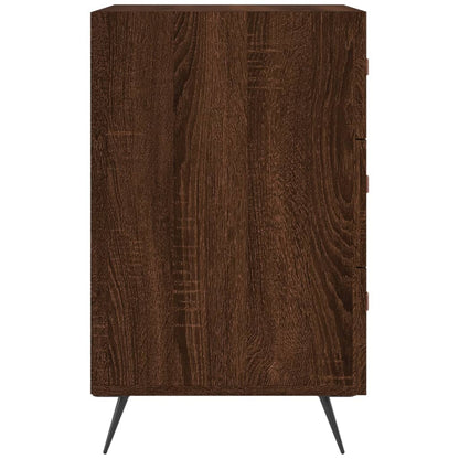 Berkfield Bedside Cabinet Brown Oak 40x40x66 cm Engineered Wood