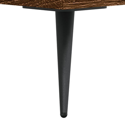 Berkfield Bedside Cabinet Brown Oak 40x40x66 cm Engineered Wood