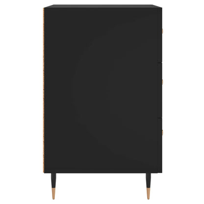 Berkfield Bedside Cabinet Black 40x40x66 cm Engineered Wood