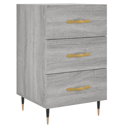 Berkfield Bedside Cabinet Grey Sonoma 40x40x66 cm Engineered Wood
