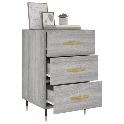 Berkfield Bedside Cabinet Grey Sonoma 40x40x66 cm Engineered Wood
