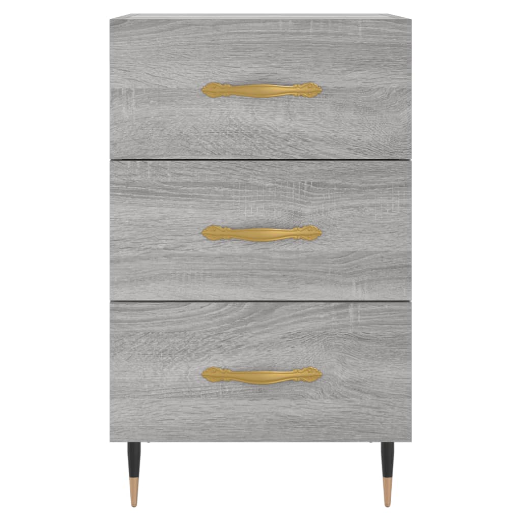 Berkfield Bedside Cabinet Grey Sonoma 40x40x66 cm Engineered Wood