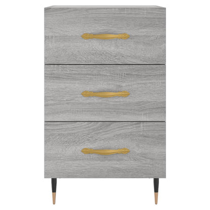 Berkfield Bedside Cabinet Grey Sonoma 40x40x66 cm Engineered Wood