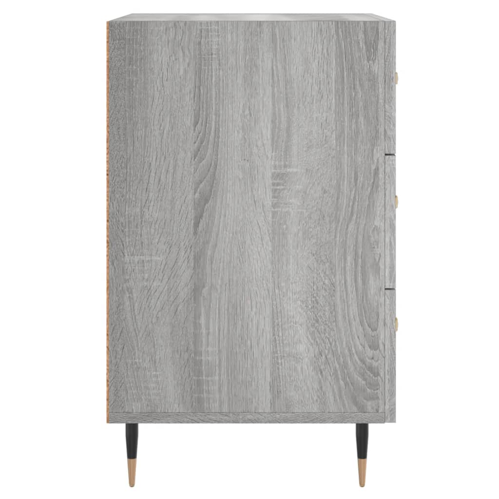 Berkfield Bedside Cabinet Grey Sonoma 40x40x66 cm Engineered Wood