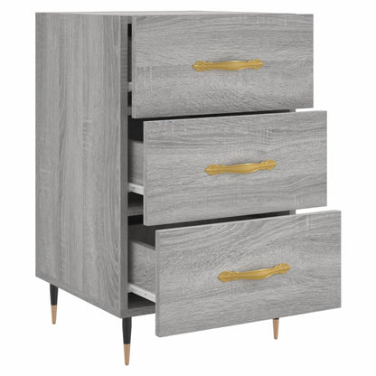 Berkfield Bedside Cabinet Grey Sonoma 40x40x66 cm Engineered Wood