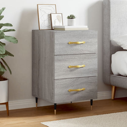 Berkfield Bedside Cabinet Grey Sonoma 40x40x66 cm Engineered Wood