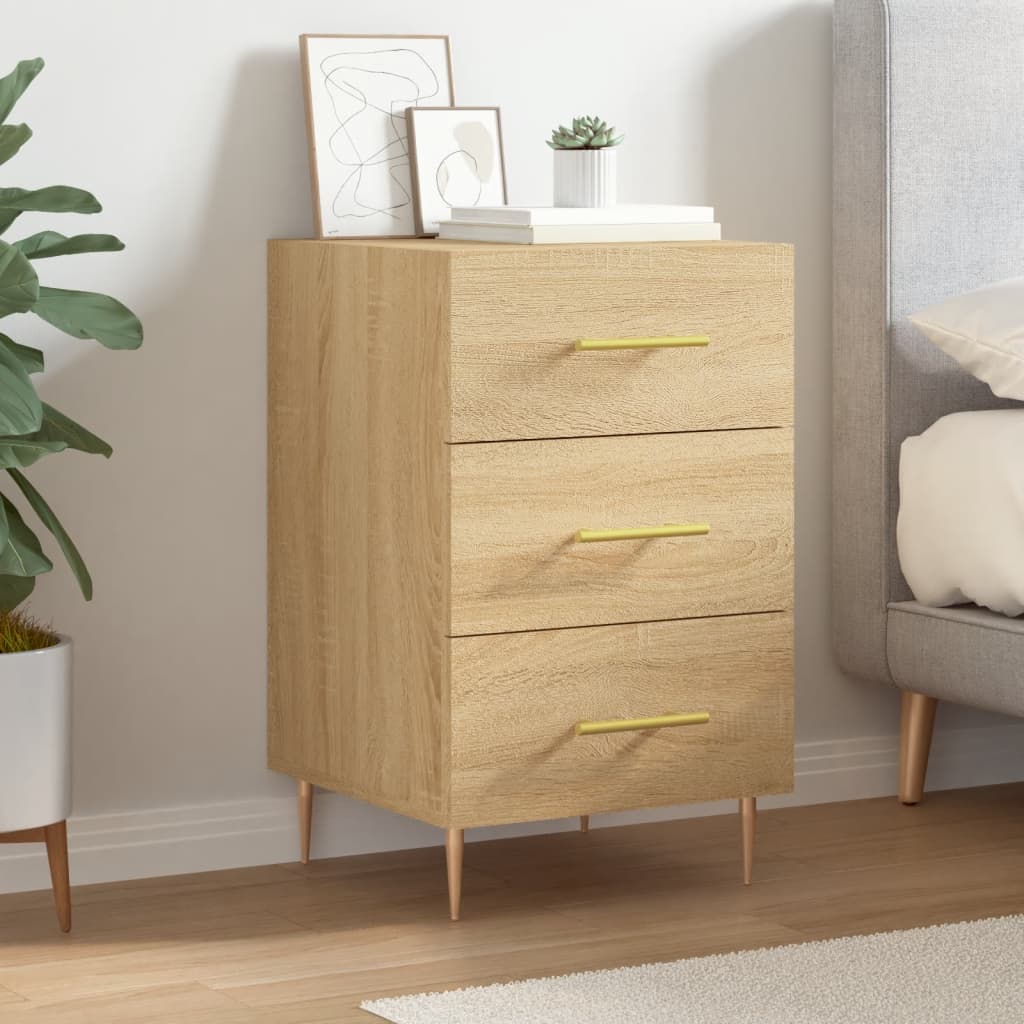Berkfield Bedside Cabinet Sonoma Oak 40x40x66 cm Engineered Wood
