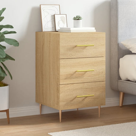 Berkfield Bedside Cabinet Sonoma Oak 40x40x66 cm Engineered Wood