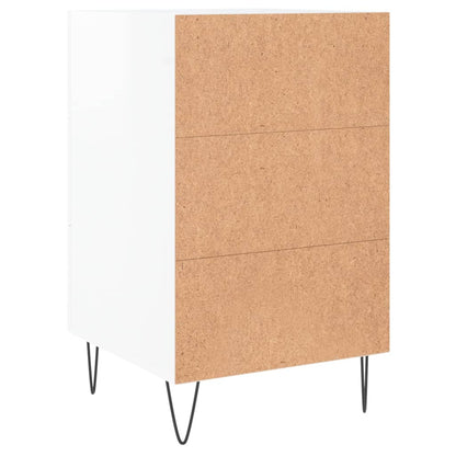 Berkfield Bedside Cabinet High Gloss White 40x40x66 cm Engineered Wood