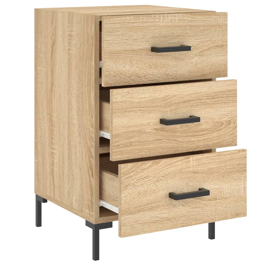 Berkfield Bedside Cabinet Sonoma Oak 40x40x66 cm Engineered Wood