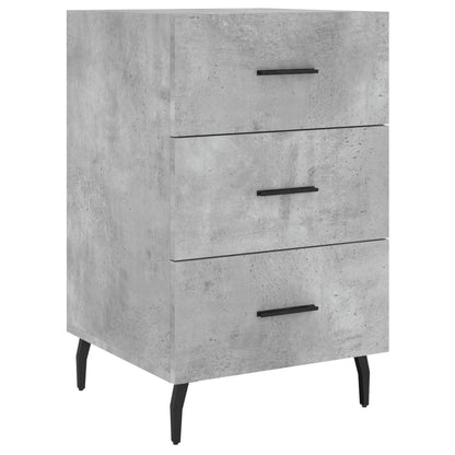 Berkfield Bedside Cabinet Concrete Grey 40x40x66 cm Engineered Wood