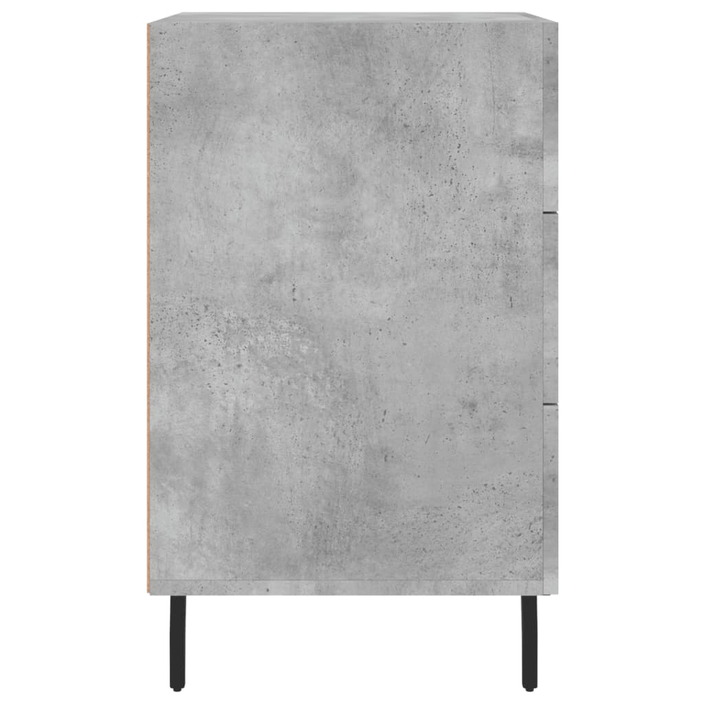 Berkfield Bedside Cabinet Concrete Grey 40x40x66 cm Engineered Wood