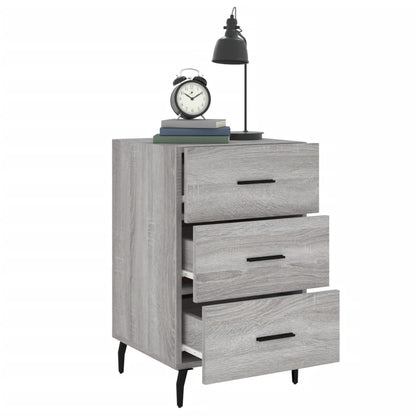 Berkfield Bedside Cabinet Grey Sonoma 40x40x66 cm Engineered Wood