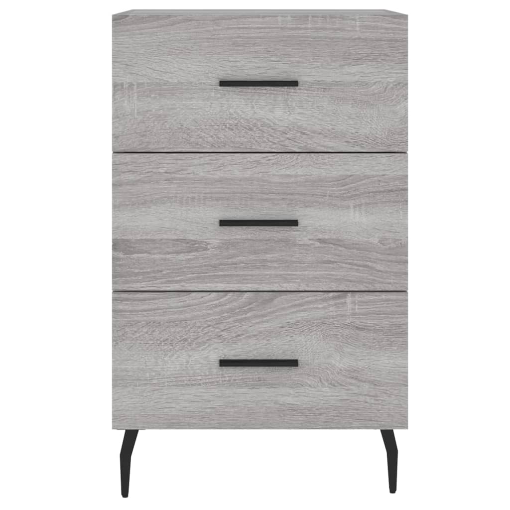 Berkfield Bedside Cabinet Grey Sonoma 40x40x66 cm Engineered Wood