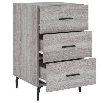 Berkfield Bedside Cabinet Grey Sonoma 40x40x66 cm Engineered Wood