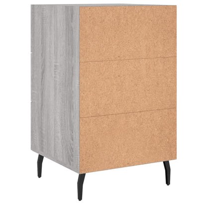 Berkfield Bedside Cabinet Grey Sonoma 40x40x66 cm Engineered Wood